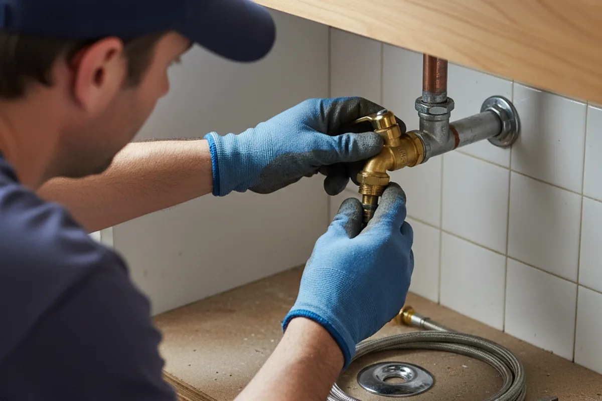 Shutoff valve and fitting work during Repiping in Simi Valley